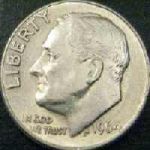 Silver Roosevelt Dime.